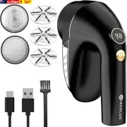 Electric Lint Remover , Rechargeable Bobble Remover for Clothes, 2 Adaptable Mes