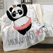 Dancing Panda Throw Blanket