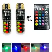 501 RGB Remote LED Interior Bulbs Lights For Fiat Cars (for: Fiat)