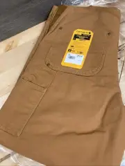 Carhartt Men's Washed Duck Insulated Bib Overall Level 3 Warmth Loose Fit Size M
