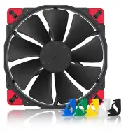 Noctua NF-A20 PWM chromax.black.swap Case Fan 200mm anti-vibration pad 4-pin PWM