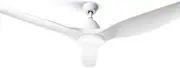 Devanti 64'' Ceiling Fans, Fan Lights and Remote for Bedroom Living Room Indoor, DC Motor Control LED Light 5 Speed 162cm Reversible White Quiet Breezes 3 Color Lighting