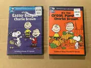 PEANUTS REMASTERED 2 DVD LOT: Great Pumpkin & Easter Beagle Charlie Brown - NEW