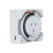 HPM D819-2DP - Easy Set Analogue Timer Override Switch - 24h Timer