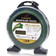 ANLEOLIFE Commercial Square 2.4mm, 2.65mm 1LB Trimmer Line, Whipper Snipper Cord