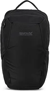 Regatta Backpack Voyad 20L in Durable Water-Repellent Ripstop Fabric & Lockable Zips - Perfect for Walking, Hiking, Camping & Trekking, Black, M, Casual
