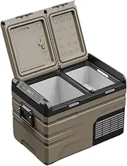Car Refrigerator Compressor Refrigeration 12v24v Double Door Double Temperature App Control Smart Car Refrigerator