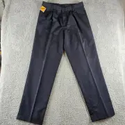 Dockers Pants Mens 34x34* Navy Classic Tapered Chino Pleated Cuffed Wrinkle Free