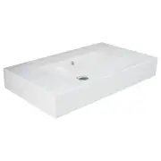 RAK Des 81 Wall Basin, No Tap Hole, Alpine White