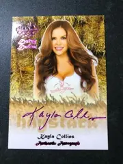 2015 Benchwarmer KAYLA COLLINS Daizy Dukez #18 HAYSTACK Pink Foil Auto PLAYBOY