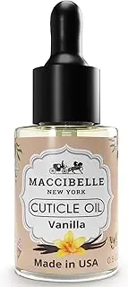 (Sweet Vanilla) - Maccibelle Cuticle Oil 15ml for Dry Cracked Cuticles (Sweet Vanilla)