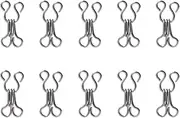 100 Pieces Sewing Hook and Eye for Clothing Fasteners Trousers Skirts and Bra Hook Replacement Craft Rust Proof Large Sewing Hooks and Eyes Closure Size 1