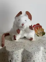 Hand Puppet - Folkmanis - Mouse White Animals Soft Doll Plush Toys 2219