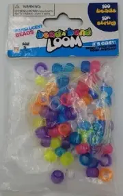 Bead 'n' Band Loom, 100 Translucent Beads and 10ft String. New