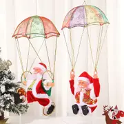 Electric Santa Claus with Parachute Christmas Tree Hanging Ornaments Xmas Gift