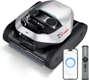 Cordless Robotic Pool Cleaner, Lifi Remote Control, 8000 GPH Sucti