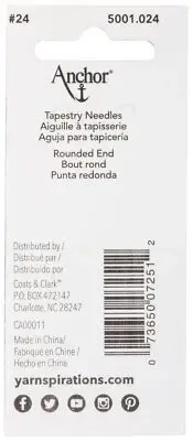 Anchor Tapestry Hand Needles 6/Pkg-Size 24