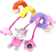 ERINGOGO 1PC Multifunctional Spiral Stroller with Ringing Bell Rattle for Crib and Car Seat Lightweight and Safe Exploration for Pram and Use
