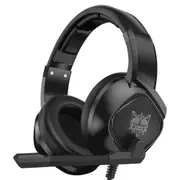 K19 Single Plug Light Adjustable Gaming Headphone With Microphone(Black)