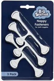 Big Softies Nappy Fasteners Assorted Pack, Multicolour