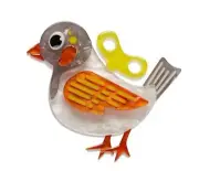 ERSTWILDER WIND-UP WHIMSY - MINI TOY BROOCH. NIB.