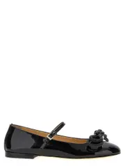 [Mach & Mach] Mach & Mach-Double Bow Flat Shoes Nero-Donna 37IT Black