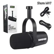 Shure MV7 Cardioid Dynamic Vocal / Broadcast Microphone USB & XLR Outputs