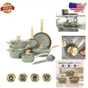 12-Piece Non-Stick Granite Cookware Set - Induction & Oven Safe Essentials
