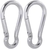SEPWIK Carabiner Clips, 316 Stainless Steel Carabiner Clip, Heavy Duty Carabiner Hooks, Keychain Carabiners, Multi-Purpose Spring Snap Hook for Dog Leash, Outdoor Camping, Swing, Hammock