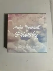make yourself a priority self care in a box 24 cards to help you live amazingly