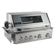 Smart 4 Burner Built-In Gas BBQ With Rotisserie & Rear Infrared Burner In Stainless Steel (401WB-W)
