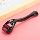 (Black Purple）Face Massage Roller 540 Micro Needle Therapy Wrinkle Removal Face