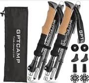 Nordic Walking Stick, TPZ-1, 2Pc Folding Collapsible Hiking Poles