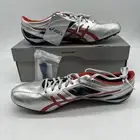 Asics Sonicsprint G403Y-9321 Sliver/Red/Black Track & Field Shoes Mens Size 11.5