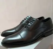 Kenneth Cole Unlisted Half Time Men Black Cap Toe Oxford SZ 9.5M