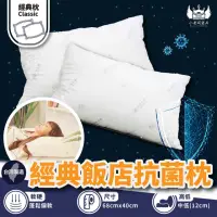 在飛比找momo購物網優惠-【BOSS BEDDING 小老闆寢具】經典飯店抗菌枕2入組