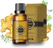 ZZHFC 6Pcs Belly Drainage Ginger Oil, 100% Pure Natural Lymphatic Drainage Slimming Tummy Ginger Oil, Care for Women's Skin Belly