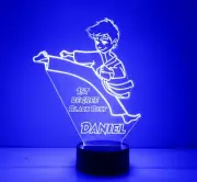 Karate,Tae Kwon Do Boys - LED Night Light - Personalized FREE with Remote