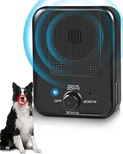 Stop Dog Barking Device, Automatic Anti Barking Devices for Dogs 33 FT, Ultrasonic Rechargeable Waterproof Dog Barking Control Deterrent Stopper Dog Training Tool Indoor/Outdoor Safe for Most Dogs