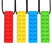 4Pcs Chew NecklaceFood Grade Sensory Oral Motor for ADHD,Autism,Biting Needs