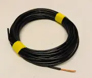 0.5mm / 20AWG Insulated PVC Single Core V75 Bare Copper Hook Up Wire Black x 5m
