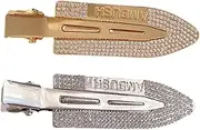SAFIGLE Fashionable 2 Pack No Bend Hair Clips Hairpin Headband for Women Girls Stylish Bangs Barrette