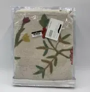 Pottery Barn Liana Crewel Embroidered Cotton Table Throw Multi 50" Sq #N289