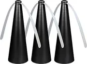 WAYAOFEI Fly Fans for Tables,Portable Food Fly Fan Picnic Fans for Indoor Outdoor Meal for Party,Restaurant (3, Black)