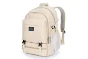 Swiss Waterproof 15.6" Laptop Backpack School Backpack Travel Shoulder Bag SN99672 Beige