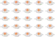 25Pcs Pack 3W Full Spectrum 380nm-840nm Wavelength Led Plant Grow Light Chips Hot (Without Aluminum Base Plate)