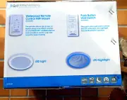 Home NetWerks 713016B bluetooth fan speaker in one with LED light - White