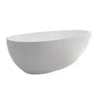 Fienza Bahama 1500 Bathtub Freestanding Cast Stone Bath Tub Matte White ST03-150