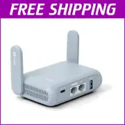 Travel-Friendly Wi-Fi 6 Router with Enhanced Security and Multi-Gigabit Ports