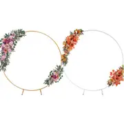 2M Wedding Arch Hoop Round Circle Backdrop Flower Display Stand Frame Background